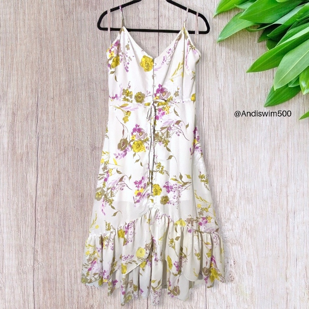 Nanette Lepore Floral High-Low Ruffle Sundress; 8